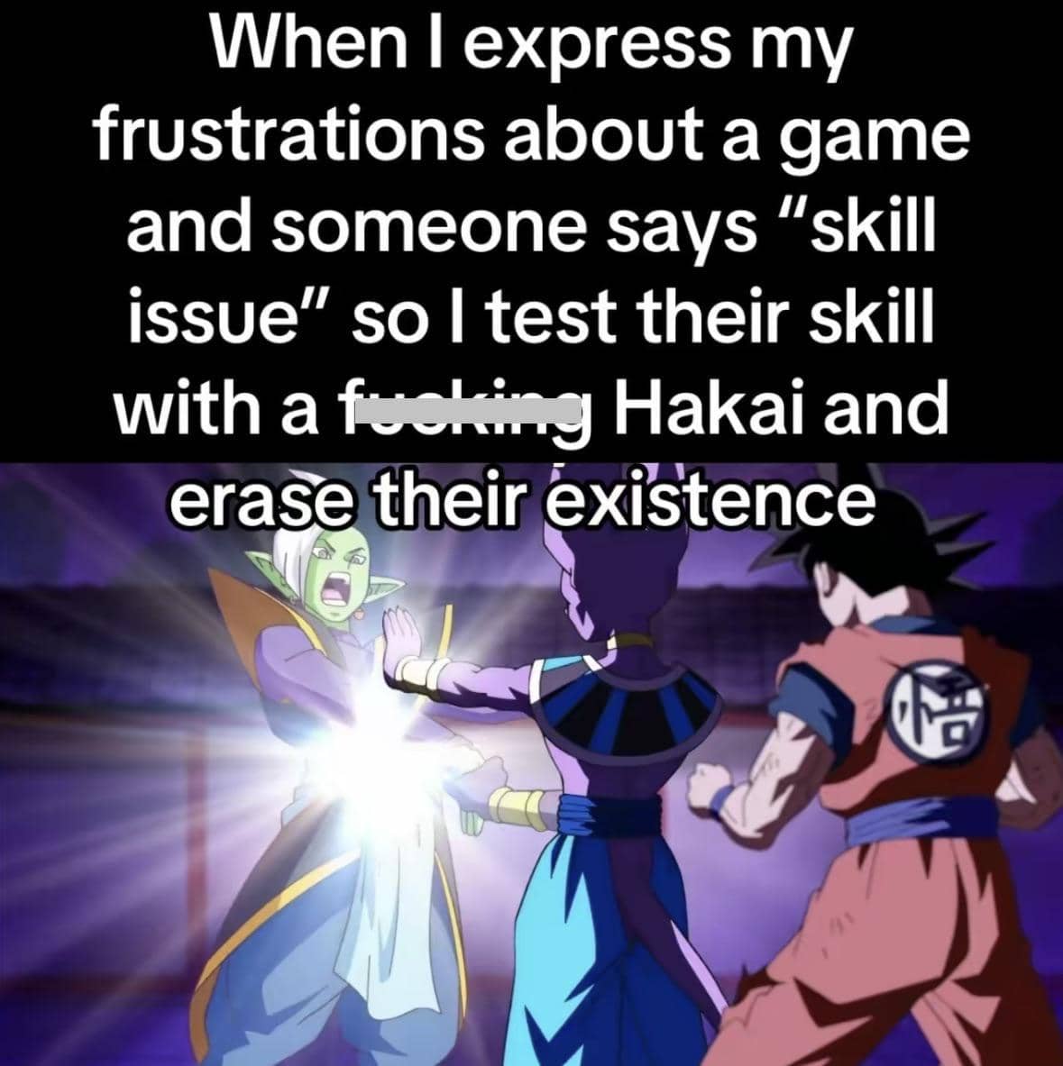 meme anime tentang skill issue