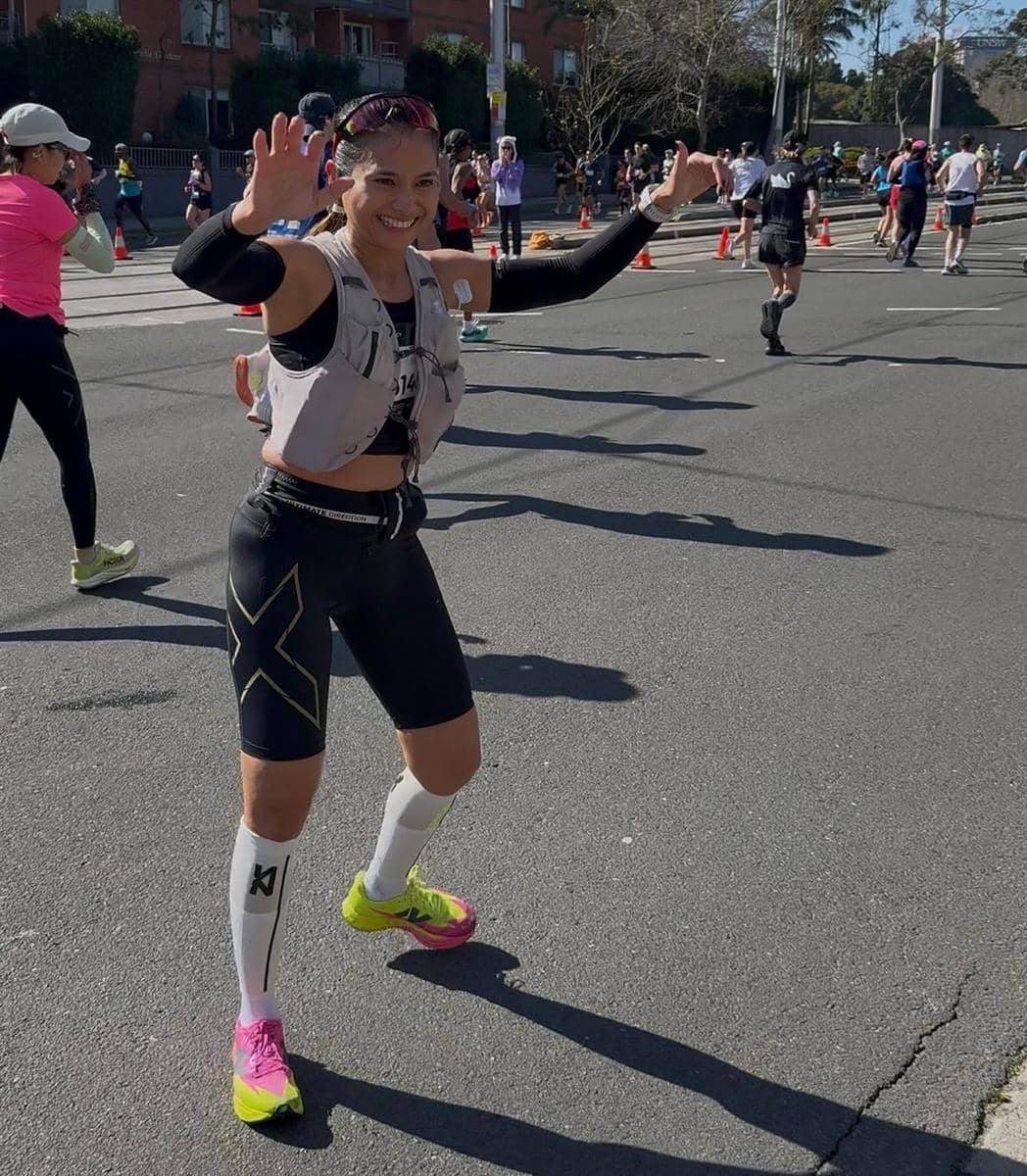 Acha Septriasa berpartisipasi dalam Sydney Marathon 2026, sesuai unggahan akun Instagram @septriasaacha.