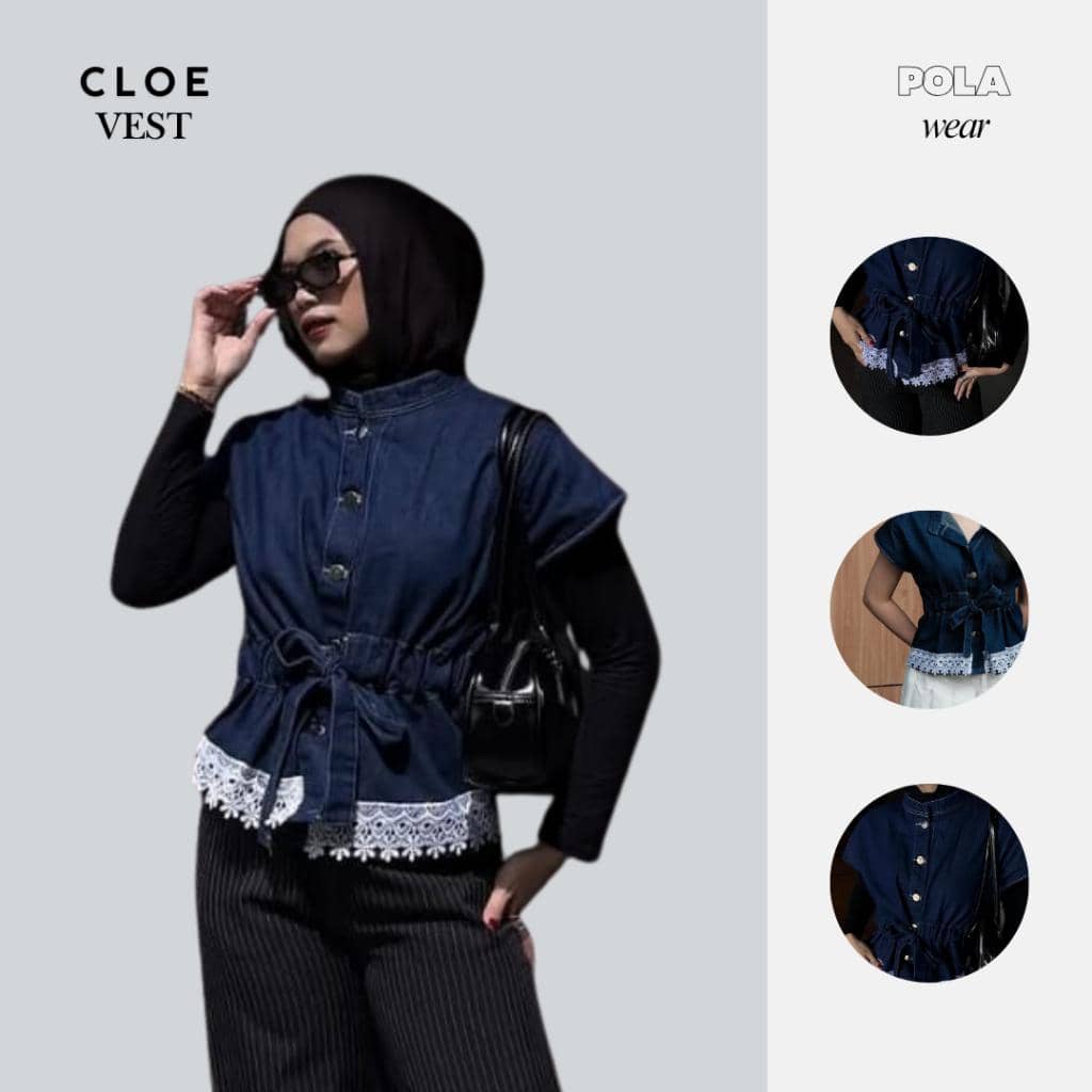 Pola Wear Cloe Vest Denim