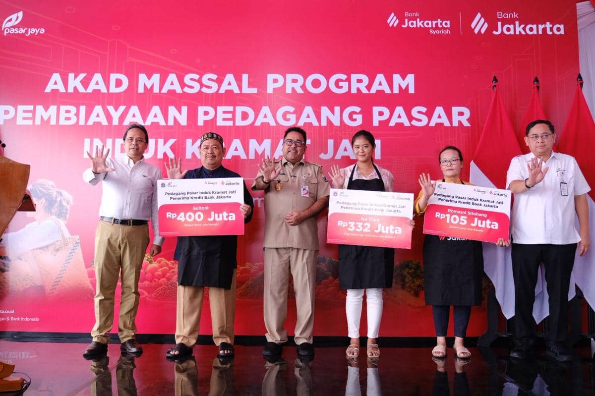 Bank Jakarta Salurkan Pembiayaan Pedagang Pasar Rp326 Miliar