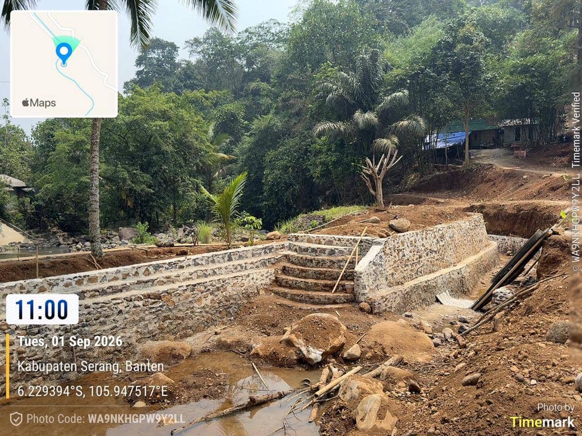 Sungai di Serang diutak atik jadi bangunan (Dok. DLH Kota Serang)