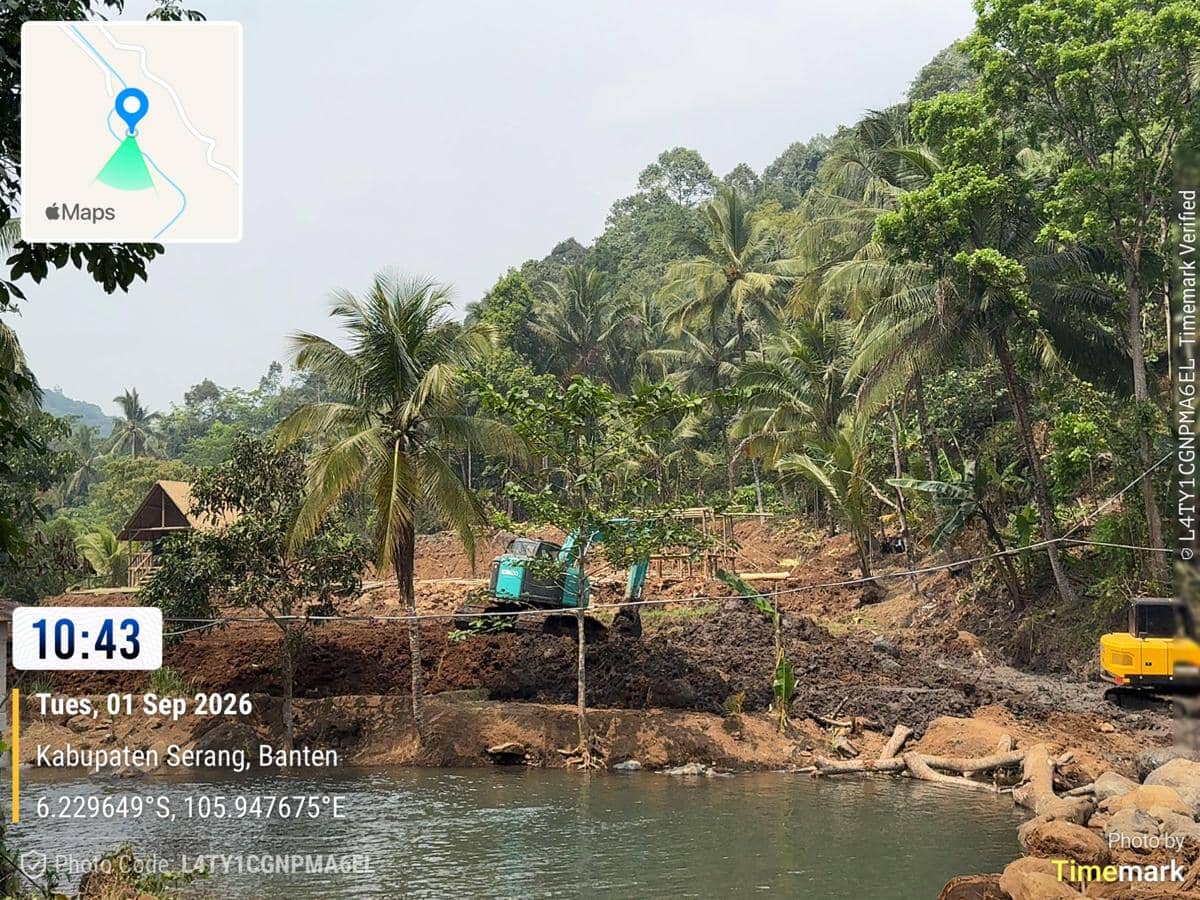 Sungai Cikalumpang Diubah Untuk Lahan Pribadi, DLHK Banten Bertindak