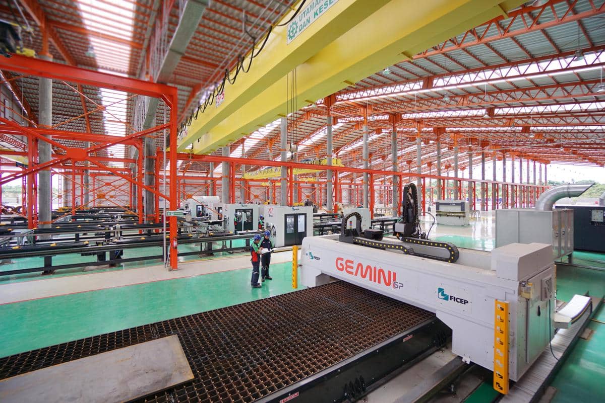 Workshop Baja PT Waskita Karya Infrastruktur (WKI) di Cikande, Serang, Banten.
