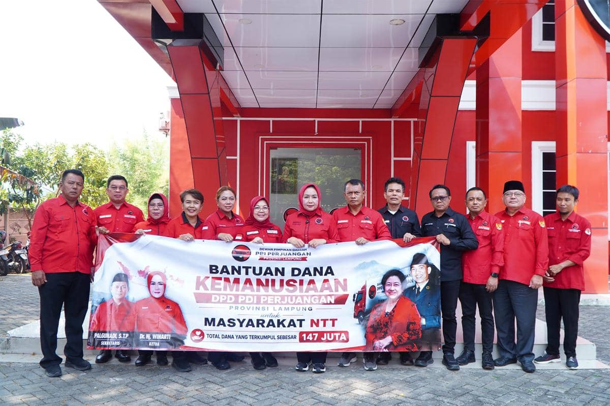 Dari Lampung Buat NTT, PDIP Galang Rp147 Juta untuk Korban Bencana