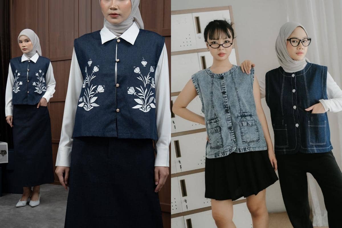 7 Rekomendasi Vest Denim Merek Lokal, Harganya Cuma Rp100 Ribuan!