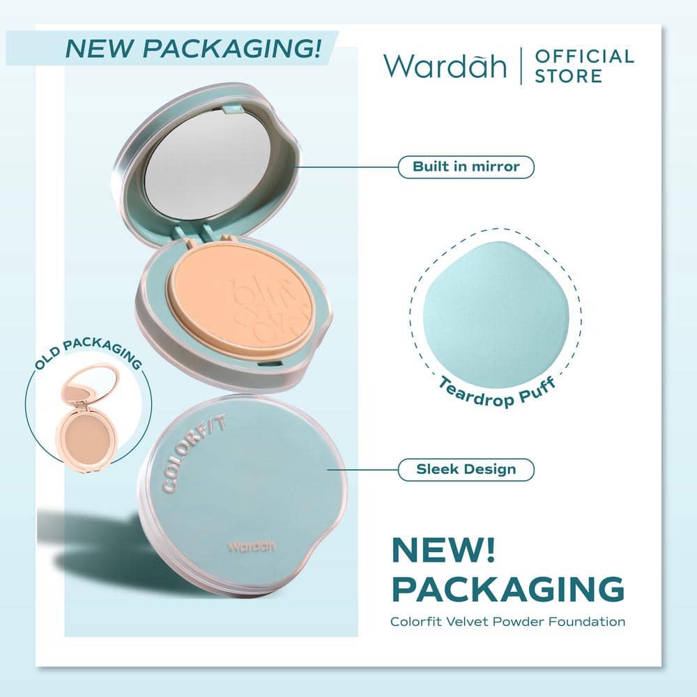 Wardah Colorfit Velvet Powder Foundation