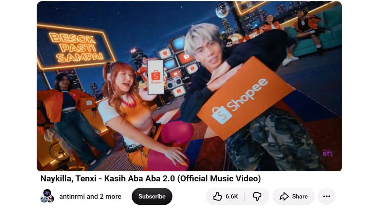 Pecah! Lagu Iklan Shopee Naykilla & Tenxi Dipakai hingga Ribuan Video