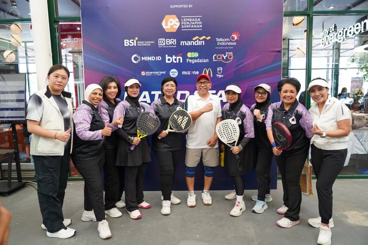 Gubernur BI dan Wakil Ketua LPS Ramaikan Katadata Padel Tournament