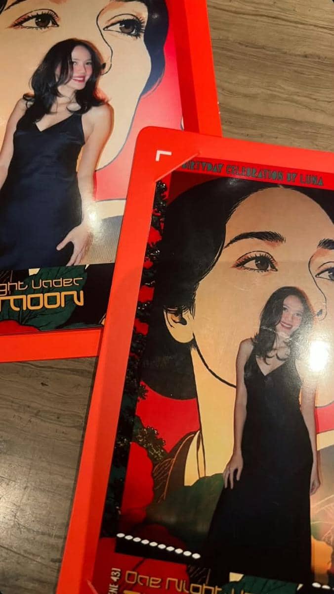 Della Dartyan tampil dengan gaya OOTD saat menghadiri kejutan ulang tahun Luna Maya bersama para tamu selebritas.