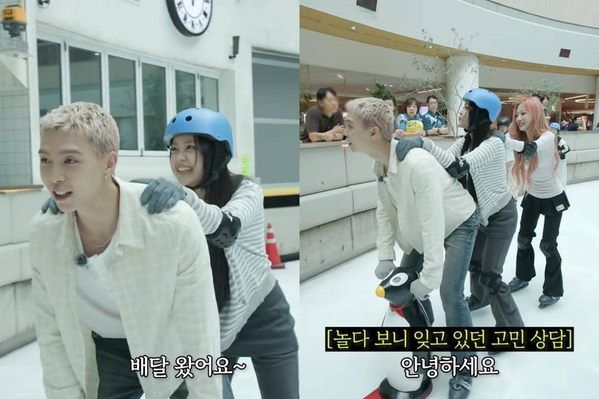 Lucunya Carmen dan Stella Hearts2Hearts Ice Skating bareng Johnny NCT