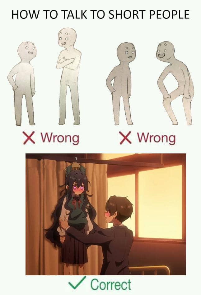 meme anime tentang cewek bertubuh mungil