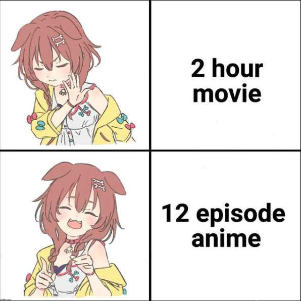 meme anime dua belas episode