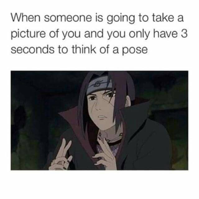 meme Naruto tentang pose
