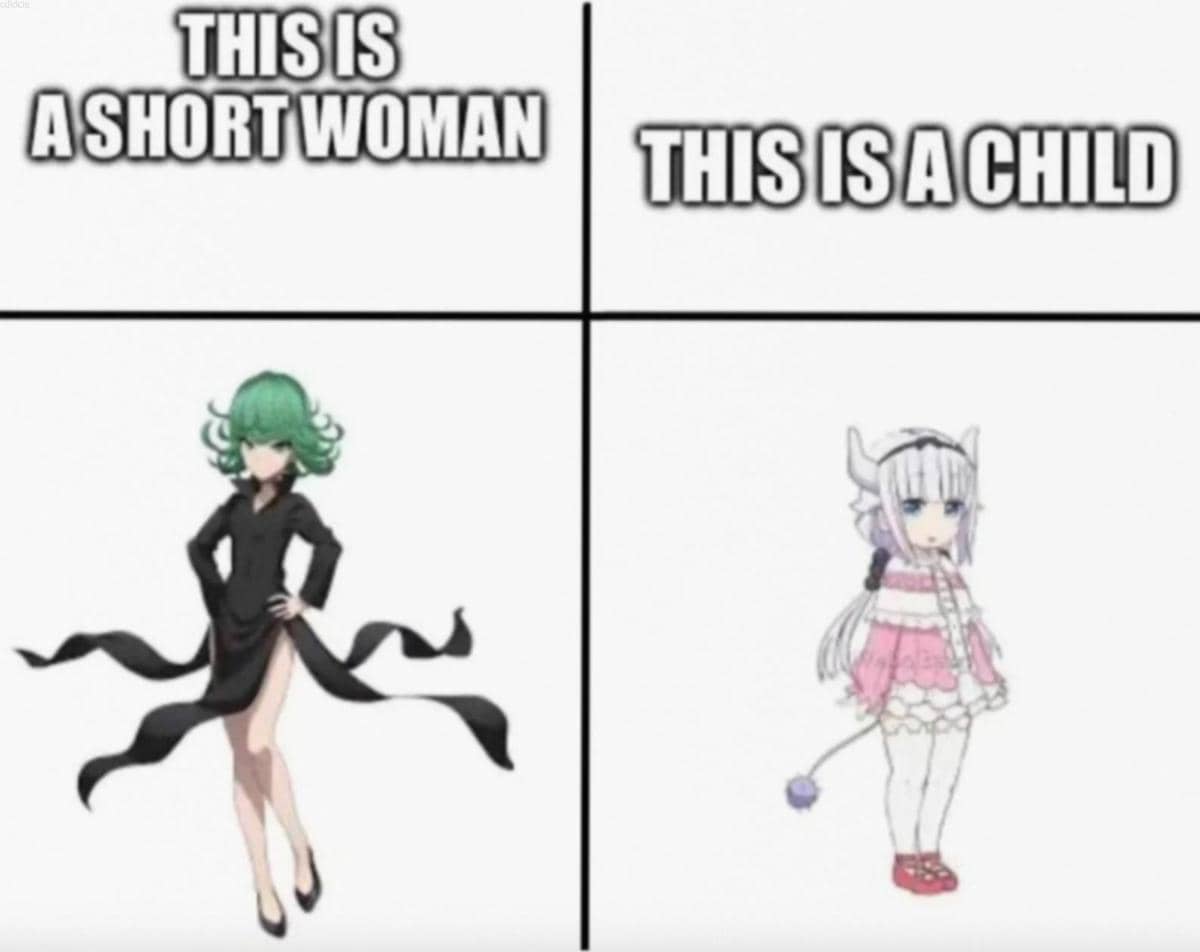 meme anime tentang cewek bertubuh mungil