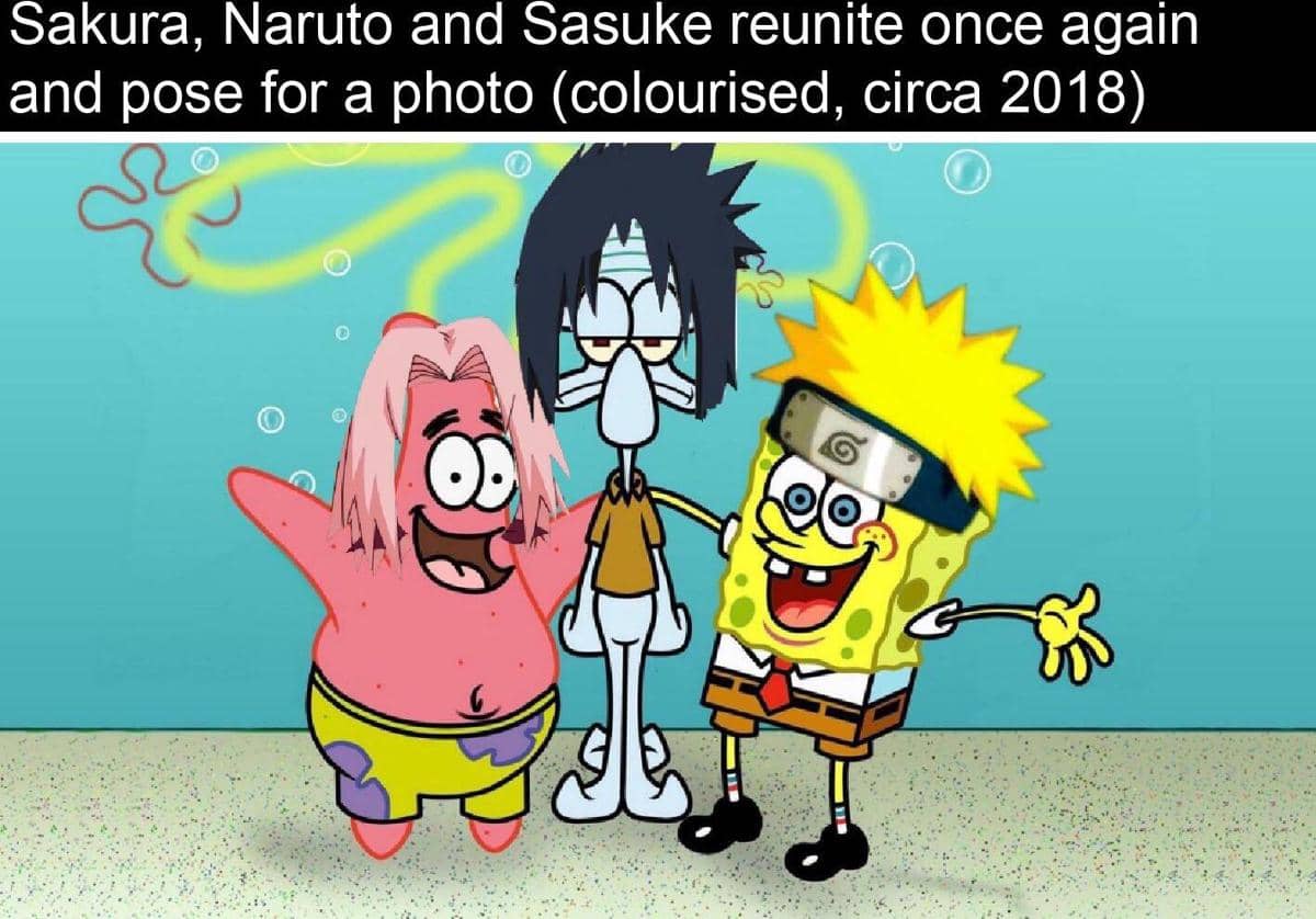 meme Naruto tentang pose