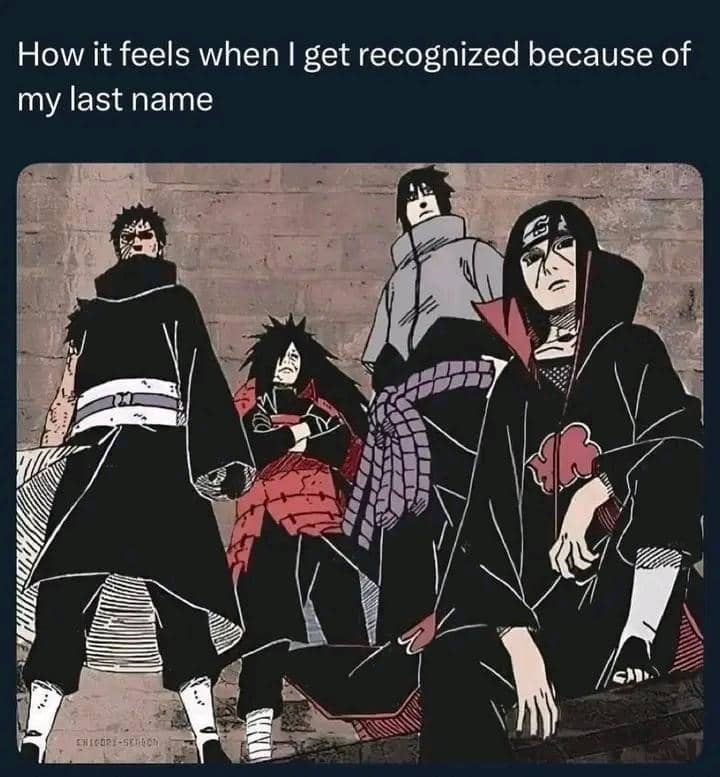 meme Naruto tentang pose