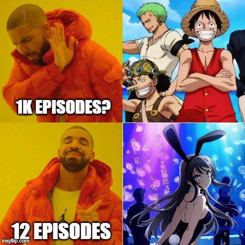 meme anime dua belas episode