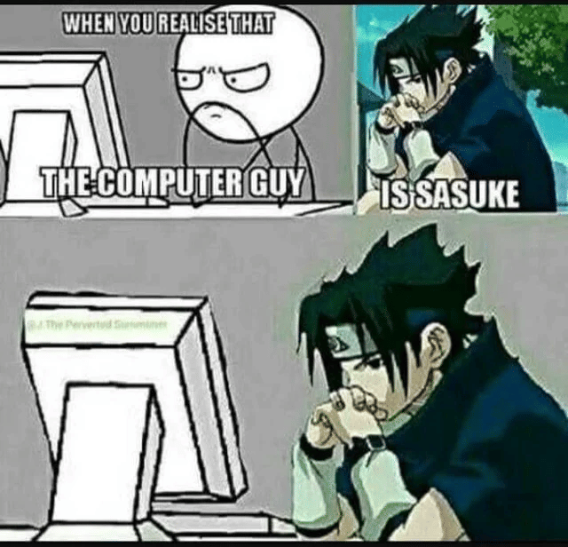 meme Naruto tentang pose
