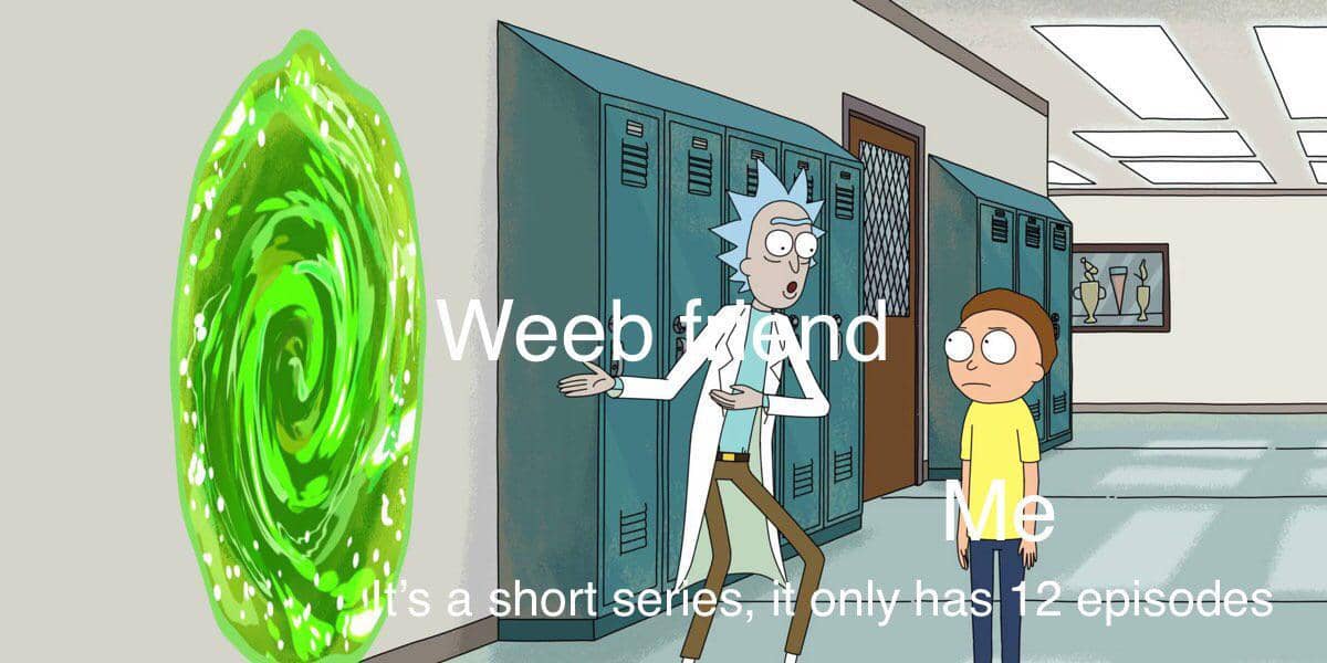 meme anime dua belas episode