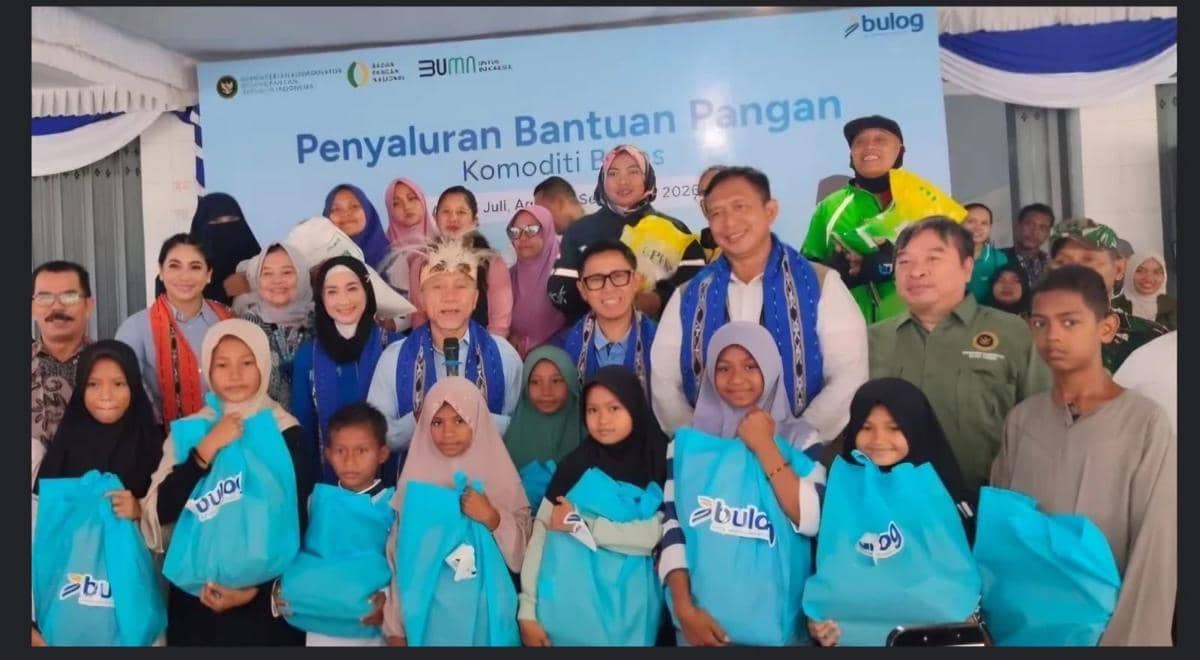 BULOG Salurkan Bantuan Pangan hingga Papua dan Maluku