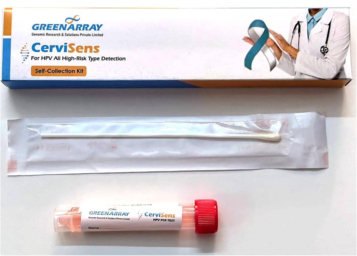 Perangkat self-sampling HPV berupa alat pengambilan sampel mandiri untuk pemeriksaan HPV.