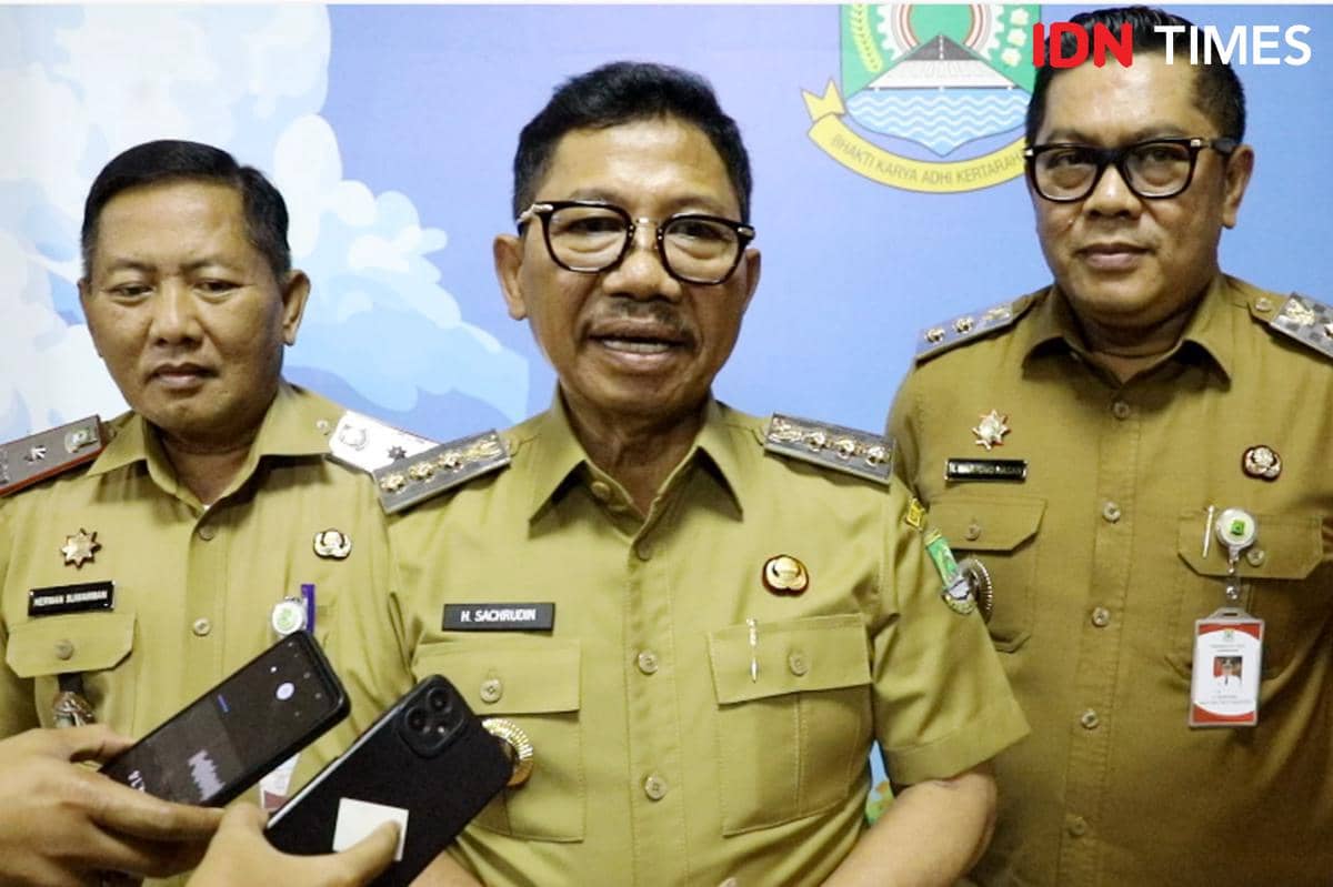 Potret Wali Kota Tangerang, Sachrudin, dalam dokumentasi liputan IDN Times oleh Maya Aulia Aprilianti.
