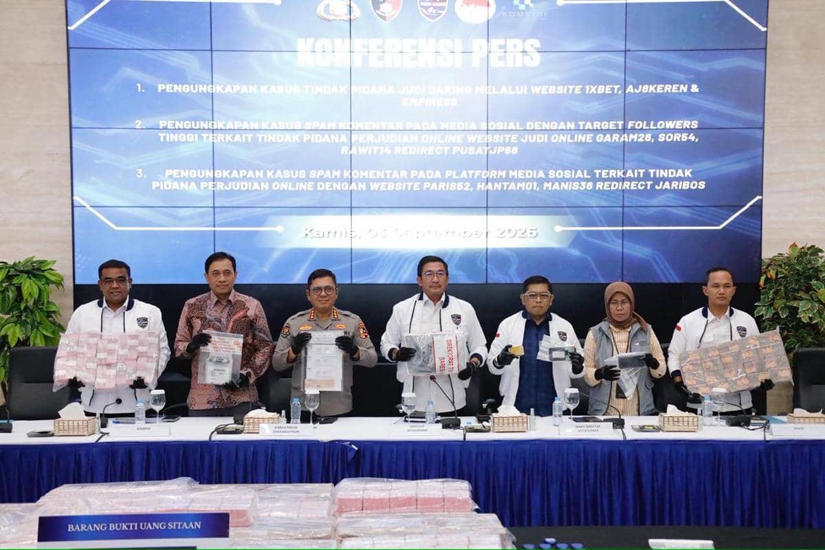 Bareskrim Bongkar 3 Situs Judol dengan Keuntungan Rp1 Triliun