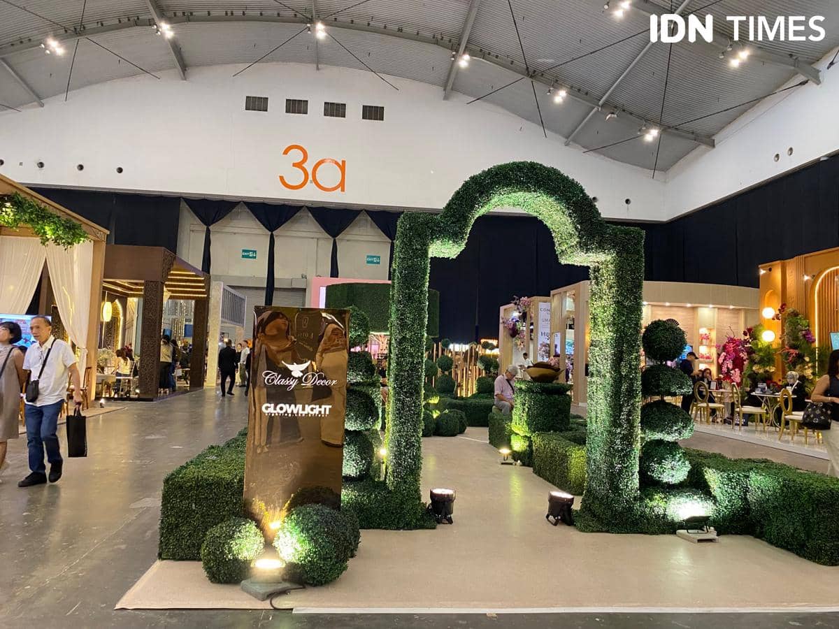 Salah satu dekorasi pernikahan yang dipamerkan di Bridestory Market 2026 untuk melengkapi kebutuhan pesta.