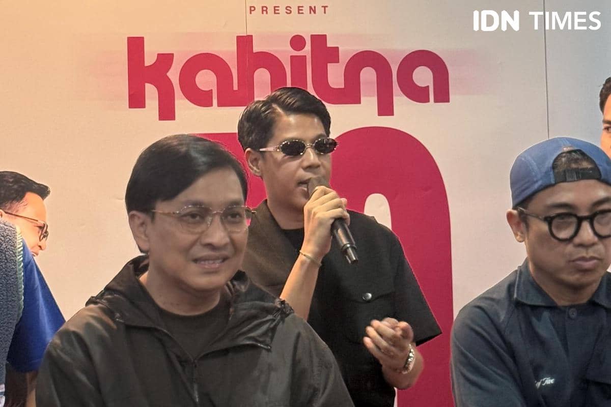 Suasana konferensi pers konser Kahitna 40 bersama para perwakilan acara pada Rabu, 2 September 2026.