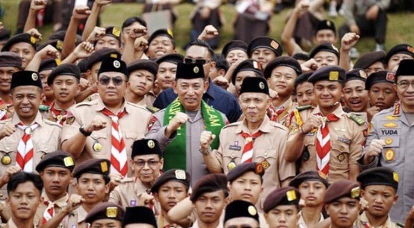 Hadiri Kemah Nasional Pramuka PUI, Kapolri Wanti-wanti 'Jebakan' Judol