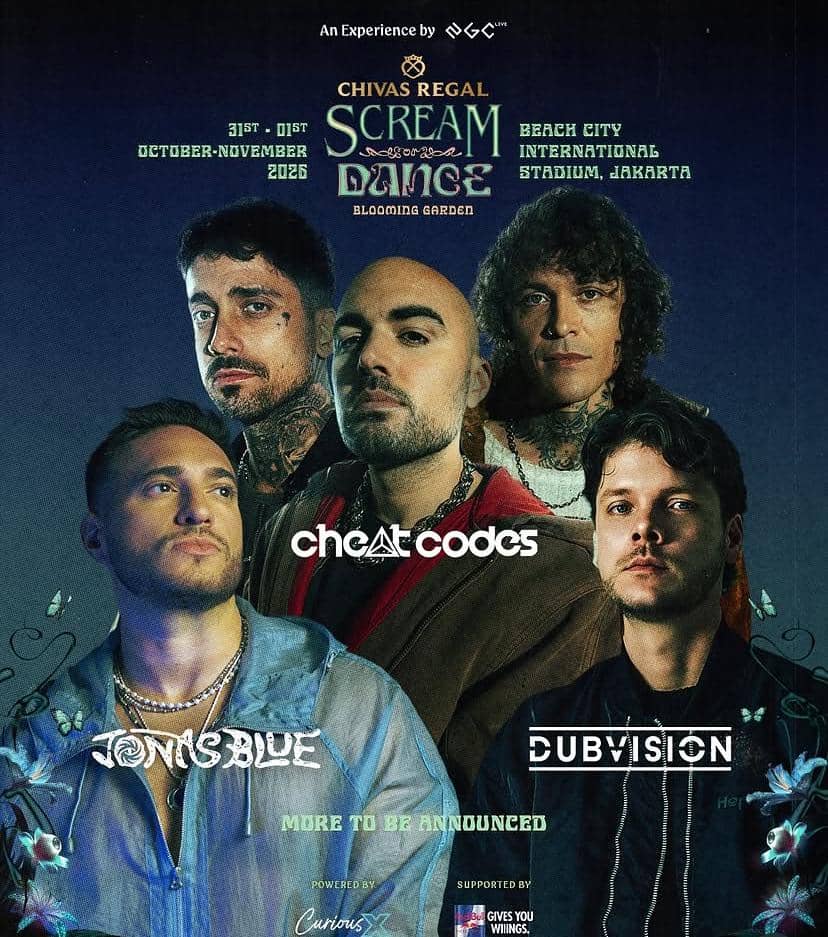Materi promosi bertuliskan Scream or Dance 2026 serta mencantumkan akun Instagram resmi @screamordance.