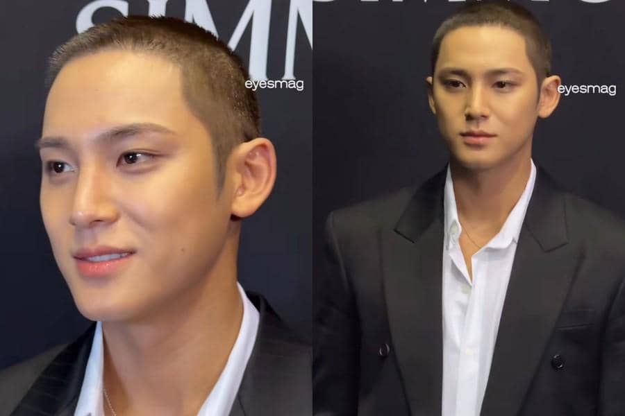 Jelang Wamil, Mingyu SEVENTEEN Pamer Rambut Cepak di Event Simmons
