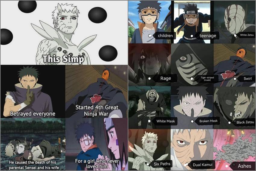 8 Meme Obito Uchiha, Karakter Paling Hopeless Romantic