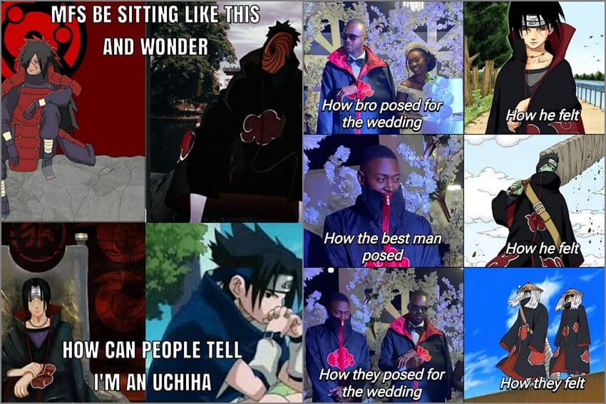 8 Meme Naruto tentang Pose, Ada Gaya Khas Klan Uchiha