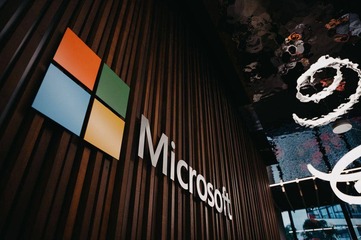 ilustrasi logo Microsoft