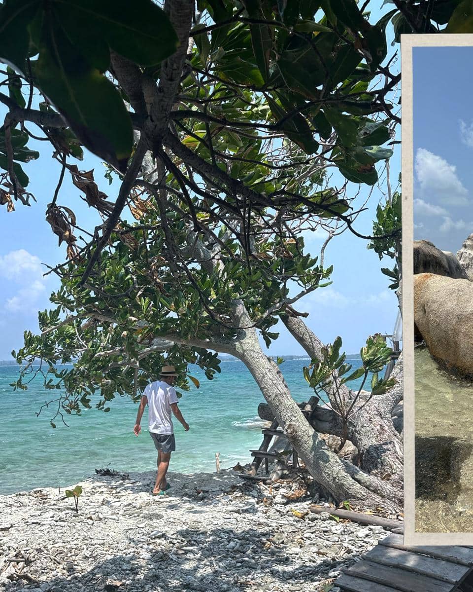 Keluarga Whulandary Herman liburan di Pulau Balau