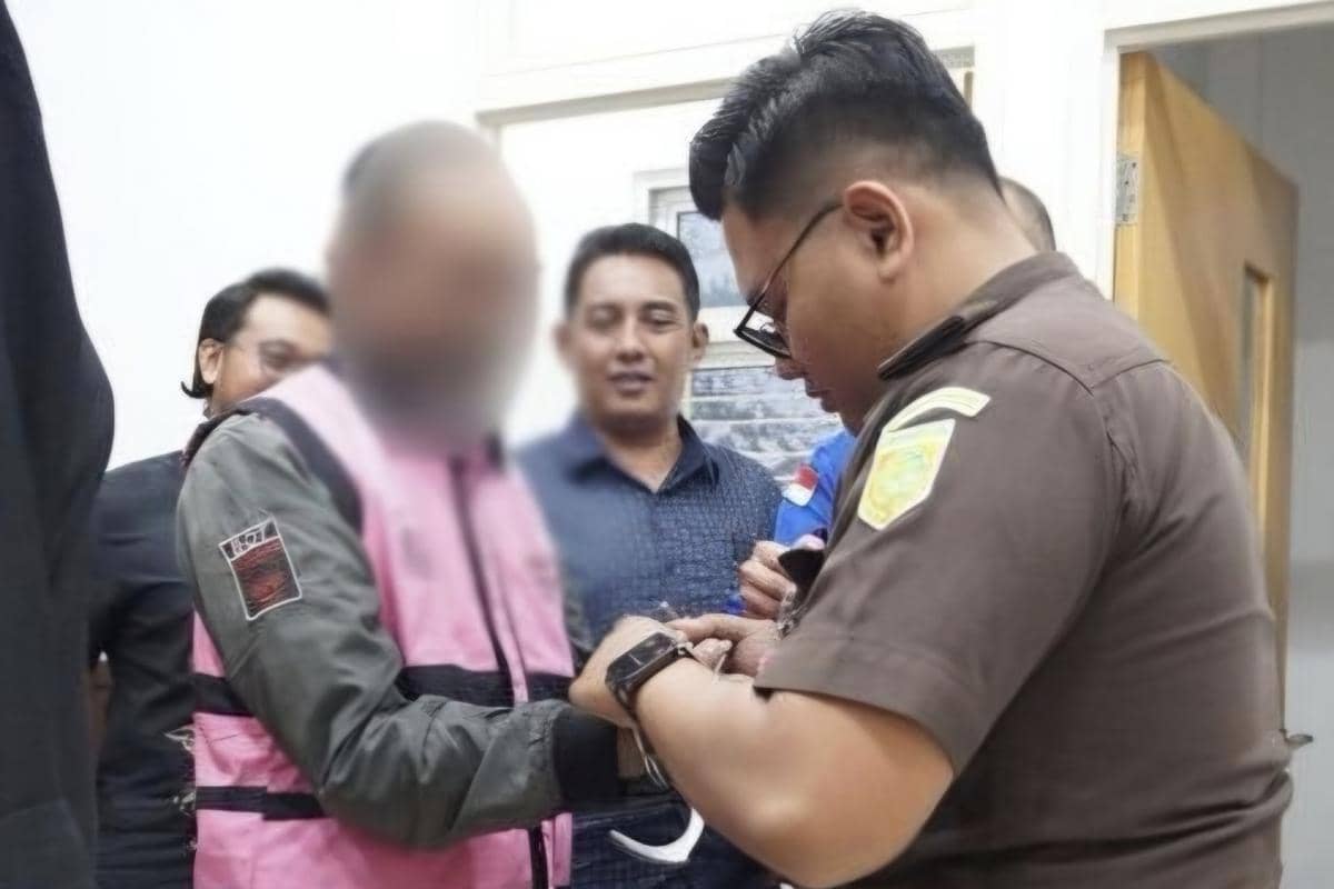 Agus Suyadi saat berada dalam tahanan Kejaksaan Negeri Kota Batu berdasarkan dokumentasi Kejari Kota Batu.