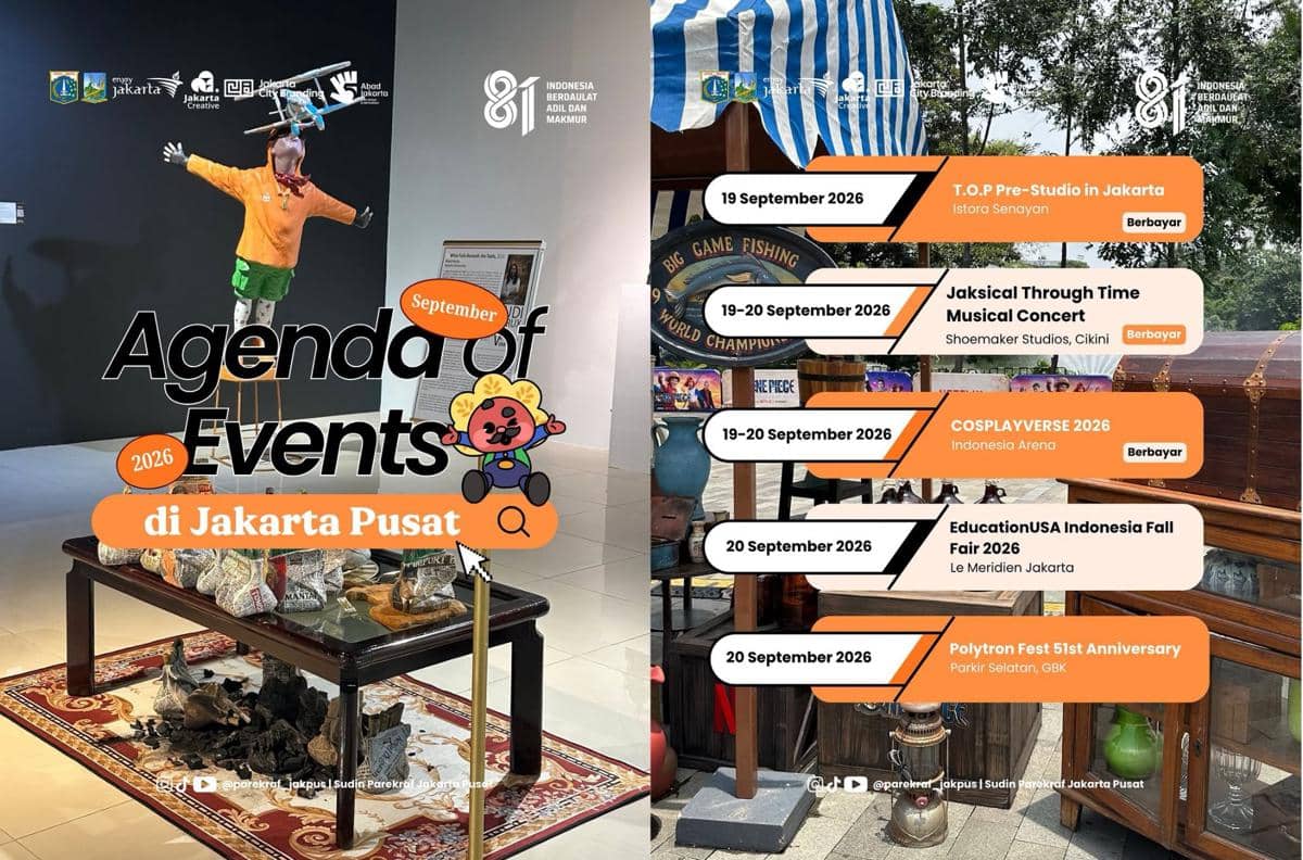 Daftar Event Jakarta Pusat September 2026 yang Menarik Didatangi