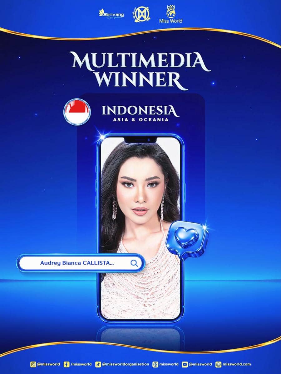 Hasil Lengkap Multimedia Challenge Miss World 2026 