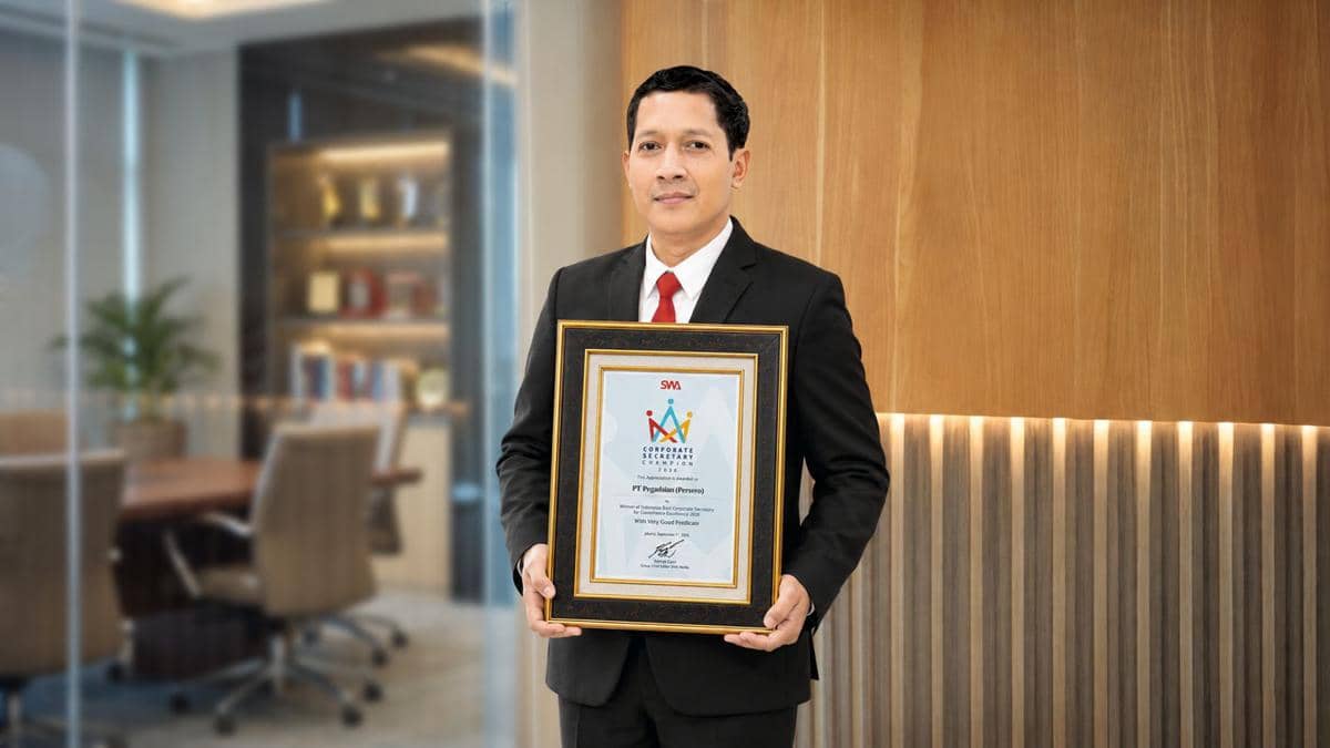 Perkuat Tata Kelola, Pegadaian Raih Corporate Secretary Champion 2026