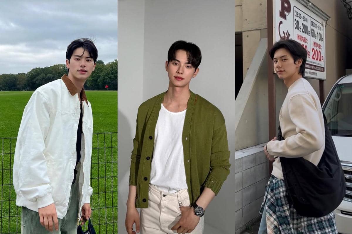 7 Ide Padu Padan Outfit Family Trip Bernuansa Putih ala Lee Chae Min