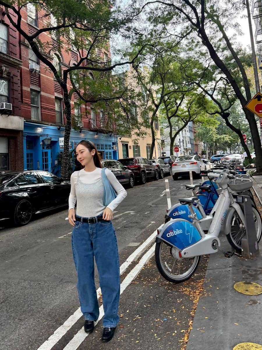 inspirasi gaya layering ala Jessica Jung