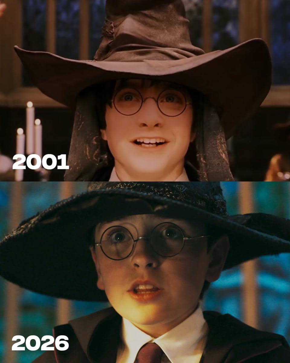 Perbandingan serial Harry Potter produksi HBO dengan versi film Harry Potter dari Warner Bros. dalam satu ilustrasi.