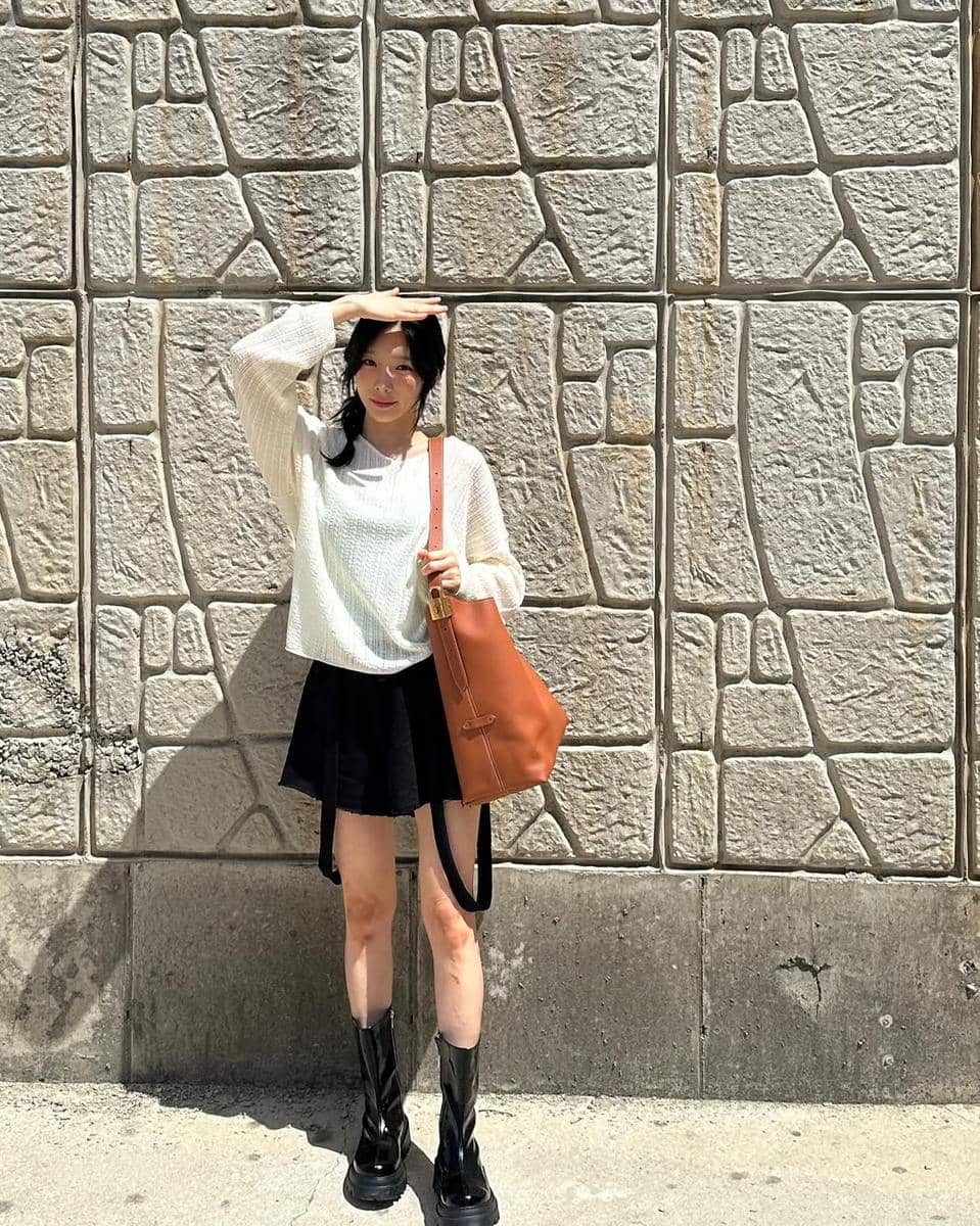 look musim panas ala Taeyeon SNSD yang cocok buat liburan