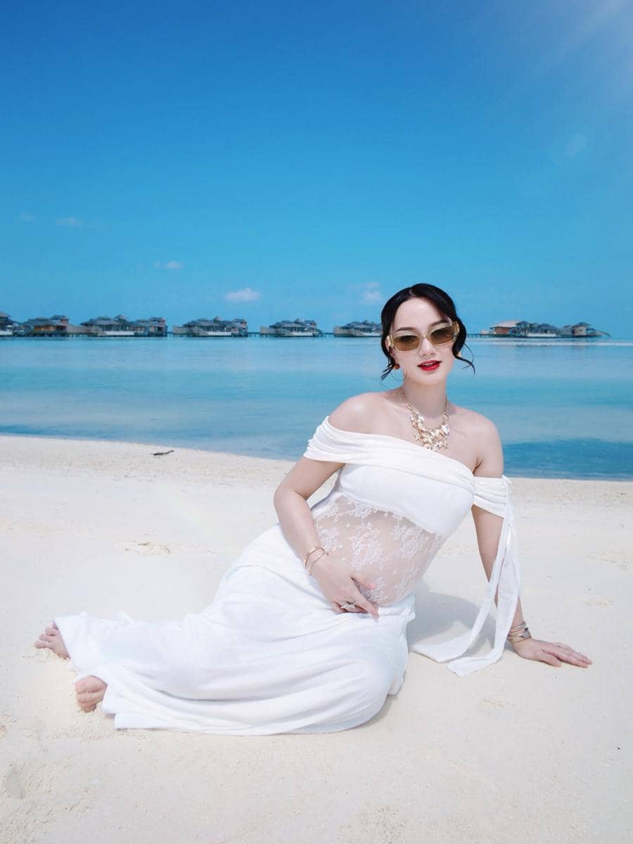 OOTD bumil ala Nanda Arsyinta