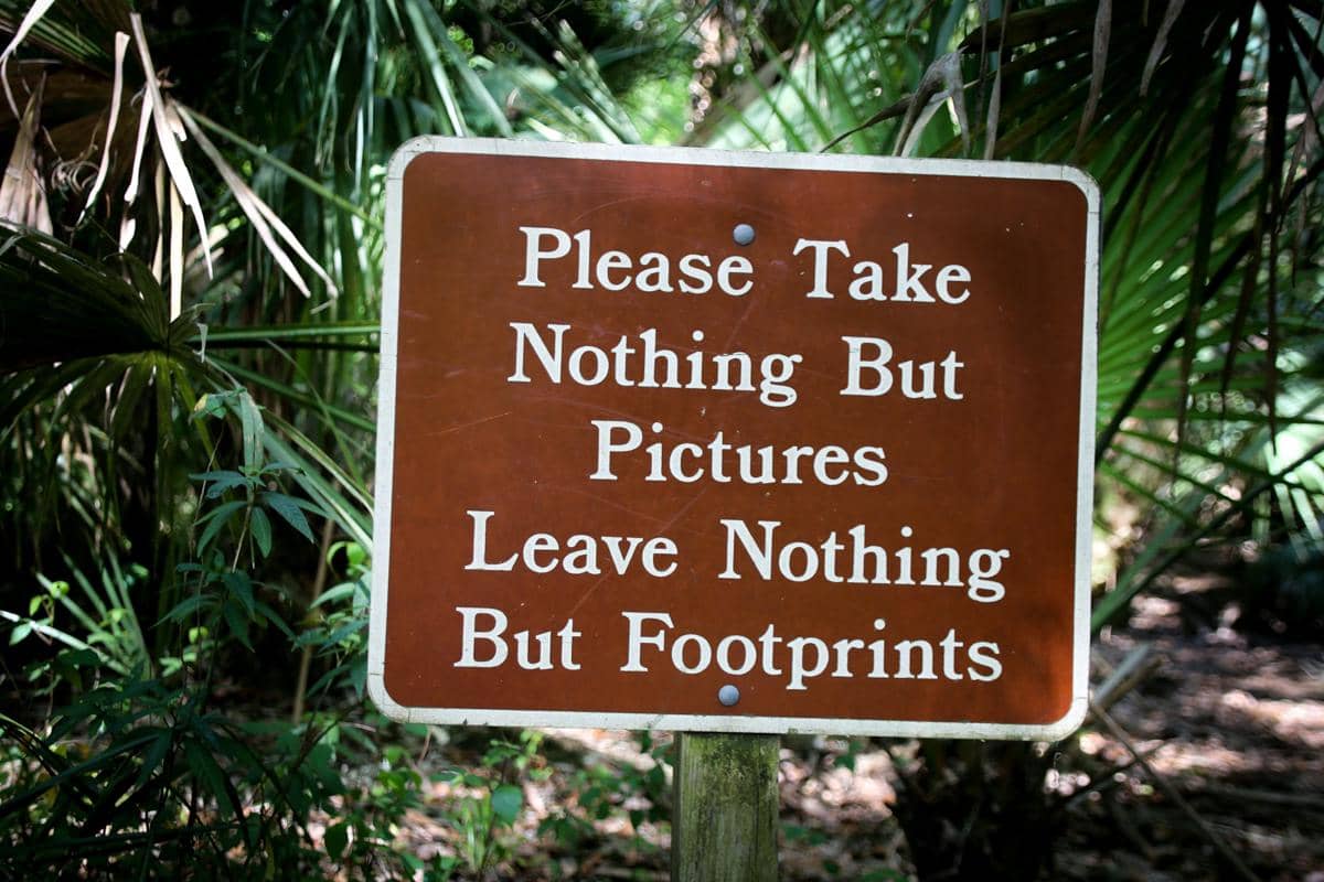 ilustrasi leave no trace