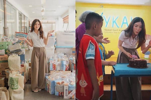 Sarwendah Rayakan Ultah Ke-37 di Yayasan Kanker Anak, Bagi-Bagi Hadiah