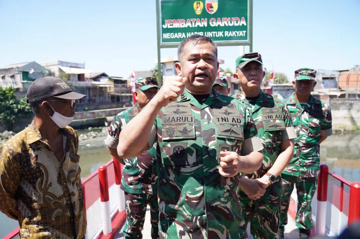 TNI AD Resmikan Jembatan Garuda, Warga Surabaya Tak Perlu Memutar 5 Km