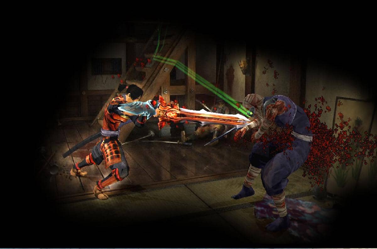 cuplikan gameplay Onimusha: Warlords 