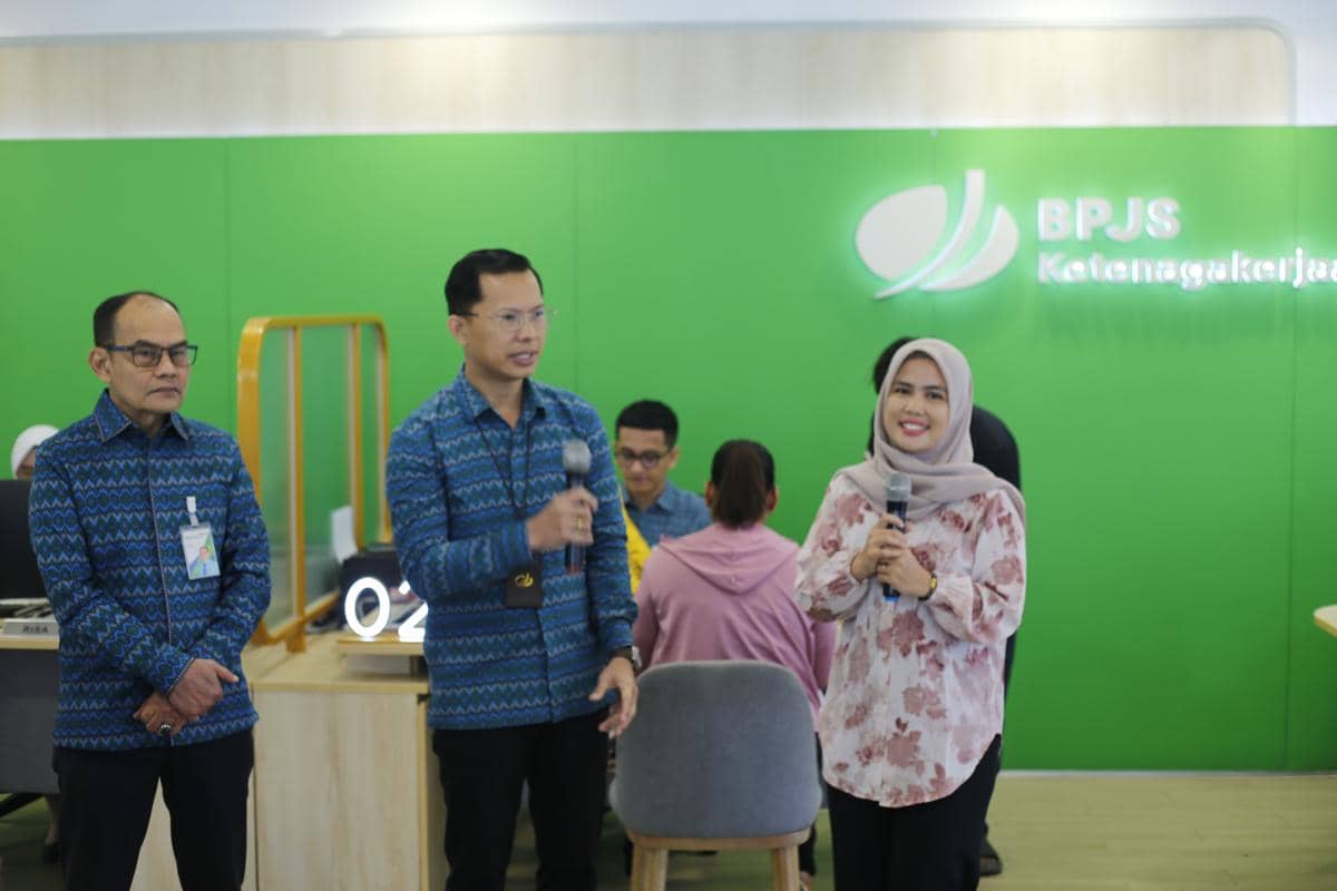 Seorang ahli waris BPJS Ketenagakerjaan Medan Utara pada peringatan Hari Pelanggan Nasional, Jumat 4 September 2026.